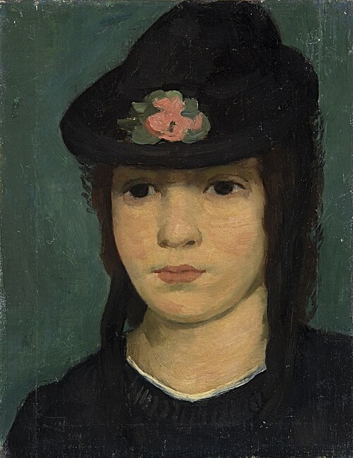 Frau mit Hut, 1920, Willi Maillard