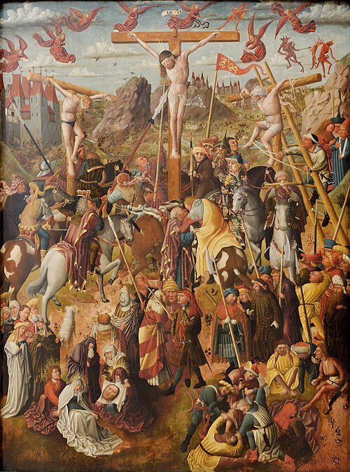 Crucifixion, 1455, Master of the Benediktbeuren Crucifixion
