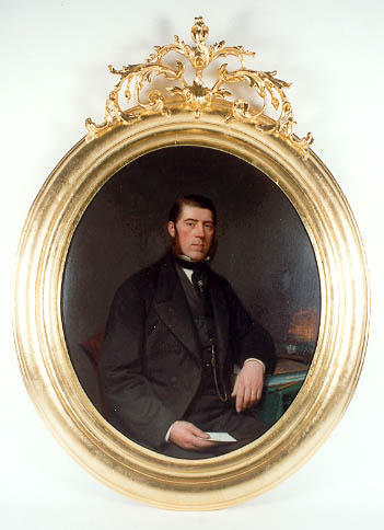 Portret van A.L. van der Lande, 1864, Heinrich Joh. Sinkel