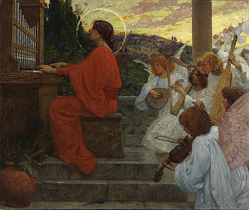Die Heilige Cäcilie, 1893, Wilhelm Volz
