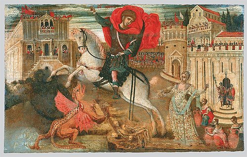 Saint George and the Dragon, 1600, Geórgios Klóntzas
