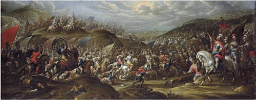 The Battle of Milvian Bridge, 1650, Pauwel Casteels