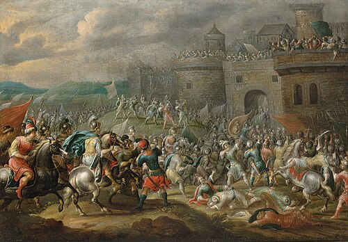 A siege of a city, 1668, Pauwel Casteels