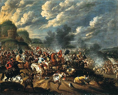 Battle between king John Sobieski III and the Turks, 1677, Pauwel Casteels