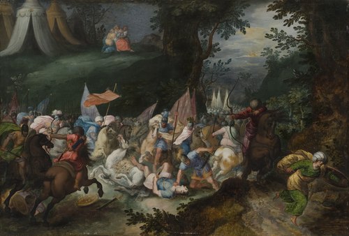 Joshua Defeating Amalek, 1668, Pauwel Casteels