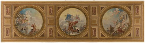 Esquisse pour la mairie du 6ème arrondissement de Paris. Liberté. Egalité. Fraternité, 1887, Urbain Bourgeois