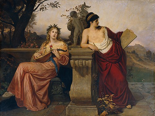 Allegorie auf Musik und Malerei, 1873, Ludwig Mayer