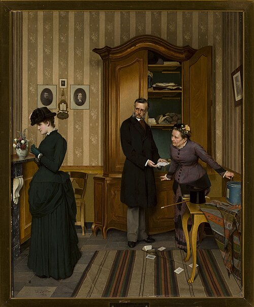 First love letter, 1884, Eduard Quitton
