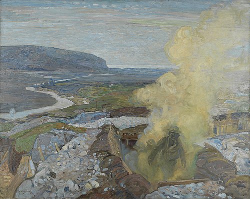 Gas Chamber at Seaford, 1918, Frederick Varley