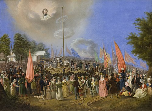 Rising of the Kościuszko Mound, 1838, Jan Nepomucen Bizański