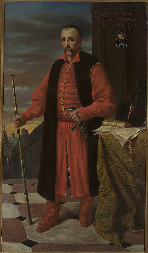 Portrait of Stanisław Krasiński (1558–1617), voivode of Płock, 1852, Antoni Ziemięcki