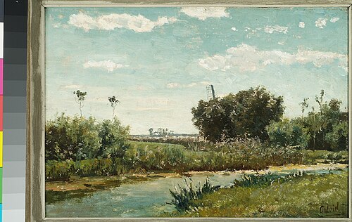 Polderlandschap., 1882, Paul Joseph Constantin Gabriël