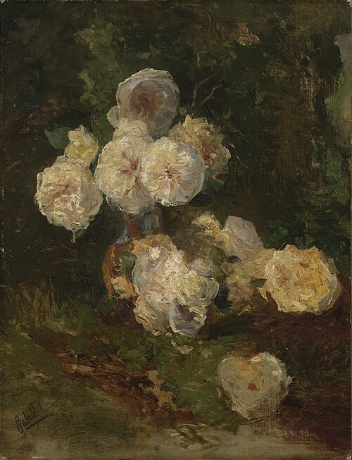 Pink and yellow roses, 1882, Paul Joseph Constantin Gabriël