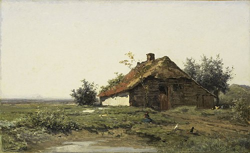 Farm in the Open Fields, 1881, Paul Joseph Constantin Gabriël