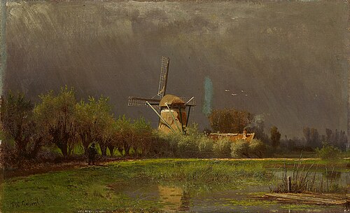 Paysage avec moulin, 1873, Paul Joseph Constantin Gabriël