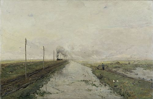 Landscape with a train, 1887, Paul Joseph Constantin Gabriël