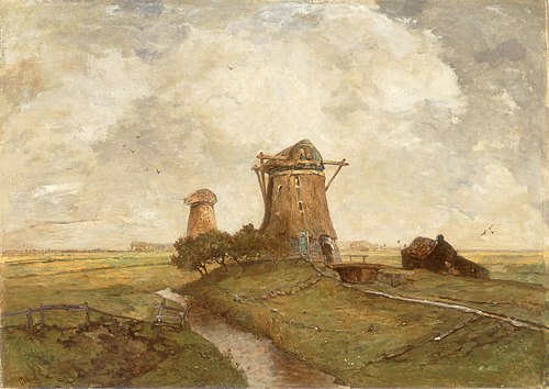 Deux Moulins à vent, 1883, Paul Joseph Constantin Gabriël