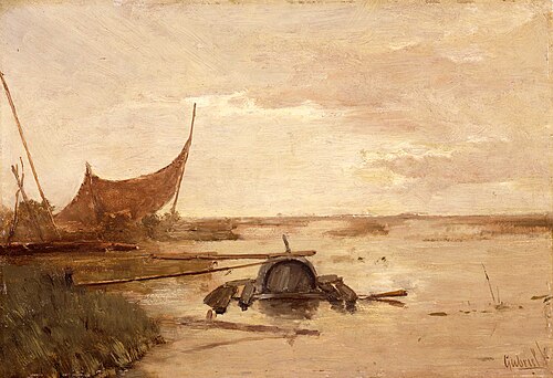 The peat cutting in Kampen, 1880, Paul Joseph Constantin Gabriël