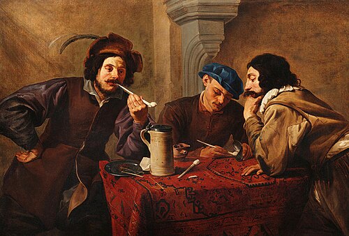 The smokers, 1630, Theodore Rombouts