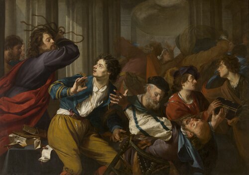 Christ Driving the Money-changers from the Temple, 1628, Theodoor Rombouts