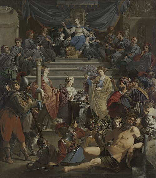 Allegory of the Court of Justice of ‘Gedele’ in Ghent, 1627, Theodoor Rombouts