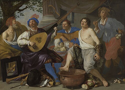 Allegory of the five senses, 1632, Theodoor Rombouts