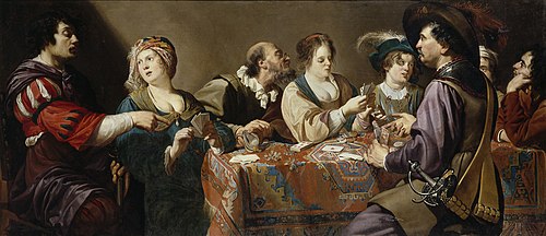 Card players, 1601, Theodore Rombouts