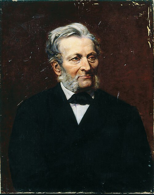 Portrait of Justynian Karnicki, president of Society of Fine Arts, 1884, Maurycy Sztencel