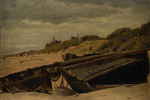 Landscape with dunes, 1902, Fernand Scribe