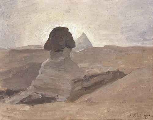 Le Sphynx de Gizeh, 1892, Fernand Scribe