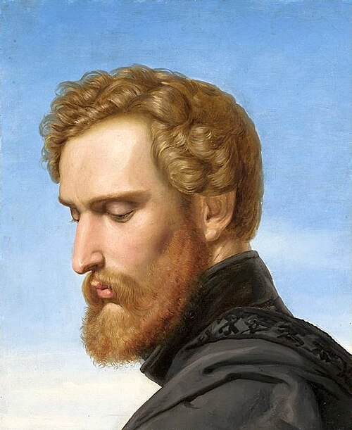 Portrait du peintre Heinrich Heinlein en chevalier de Schellenberg., 1849, Sofia Szymanowska-Lenartowicza