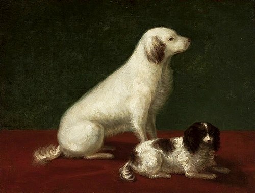 Les deux chiens: Miskon et Medorek, 1850, Sofia Szymanowska-Lenartowicza