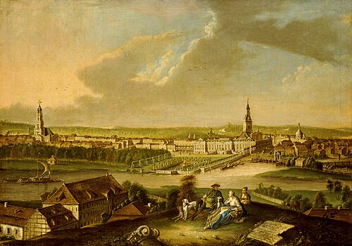 Potsdam vom Brauhausberg, Seconde Vue, 1772, Johann Friedrich Meyer