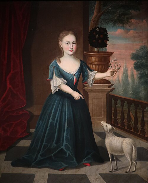 De Peyster Girl, with a Lamb, 1732, The De Peyster Painter