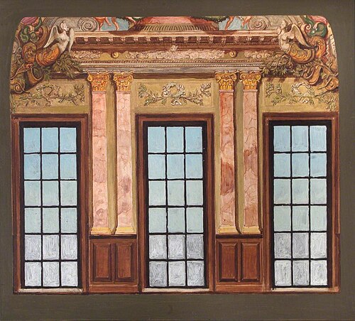 Queens Drawing Room, East Wall, Hampton Court Palace (after Antonio Verrio), , Antonio Verrio
