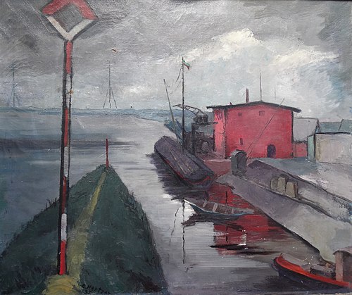 Kleiner Hafen bei Wittenberg, 1935, Else Hertzer