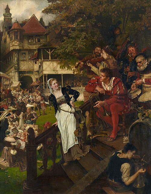 Deutsches Volksfest im 16. Jahrhundert, 1883, Paula Monjé