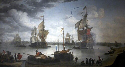 View of Bruges Harbour, 1666, Hendrik van Minderhout