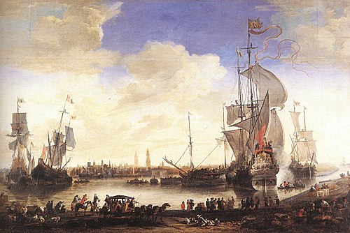 Le bassin commercial à Bruges, 1653, Hendrik van Minderhout