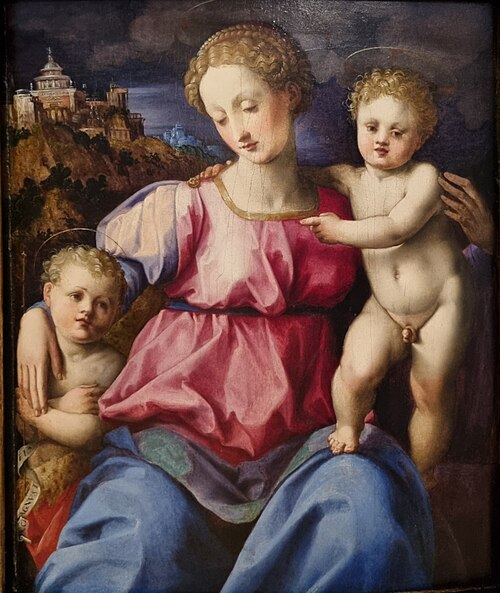 Vierge à l'Enfant avec saint Jean-Baptiste, , Michele Tosini