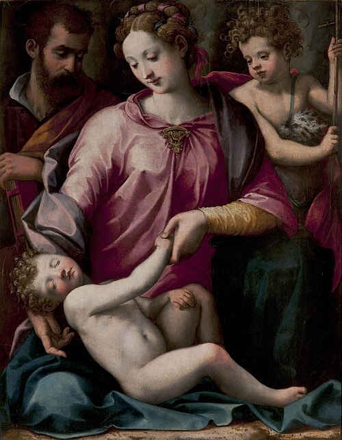 Holy Family with St John the Baptist, 1550, Michele Tosini