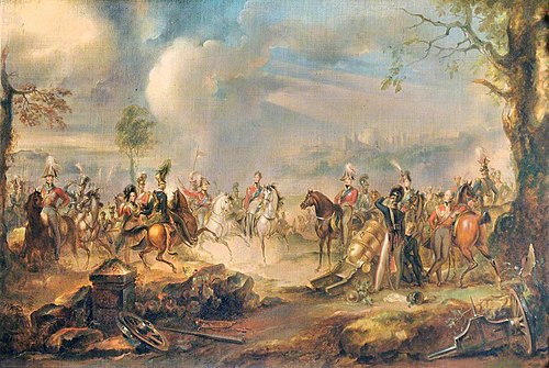 King George IV (1762-1830) and the Duke of Wellington (1769-1852) at a Review at Windsor, 1849, Peter Edward Stroehling