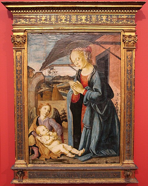 Madonna and Child and an Angel, 1475, Biagio di Antonio Tucci