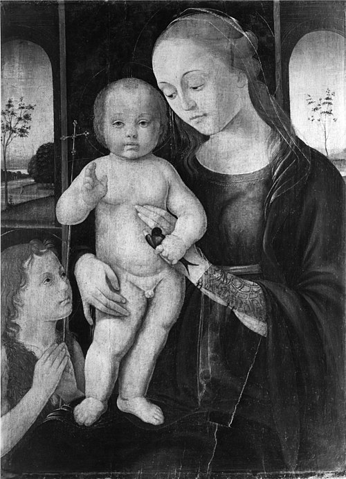 Madonna and Child with the Young St. John the Baptist, 1480, Biagio di Antonio Tucci