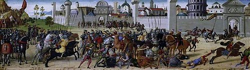 The Siege of Troy - The Death of Hector, 1490, Biagio di Antonio Tucci