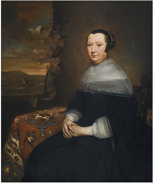 Portrait of an unknown woman, 1664, Pieter van Anraedt
