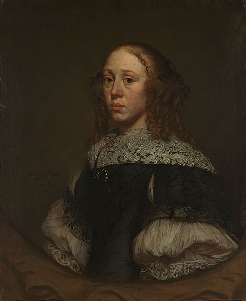 portrait d'une femme, 1671, Pieter van Anraedt