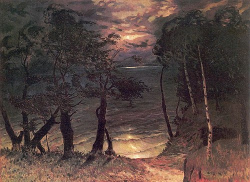 The mighty Dnieper roars and bellows…, 1941, Mykola Burachek