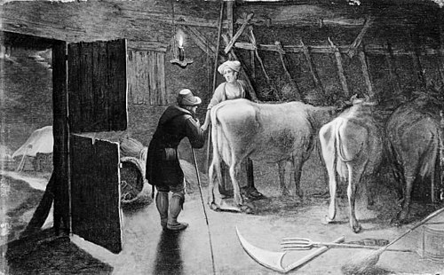 A Cowshed, 1565, Gillis Mostaert