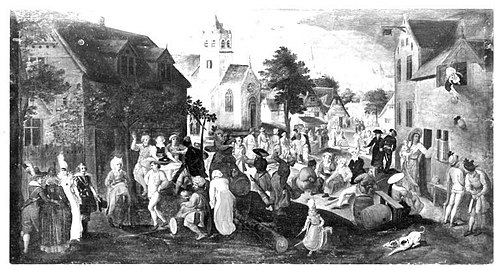 village fair, 1563, Gillis Mostaert